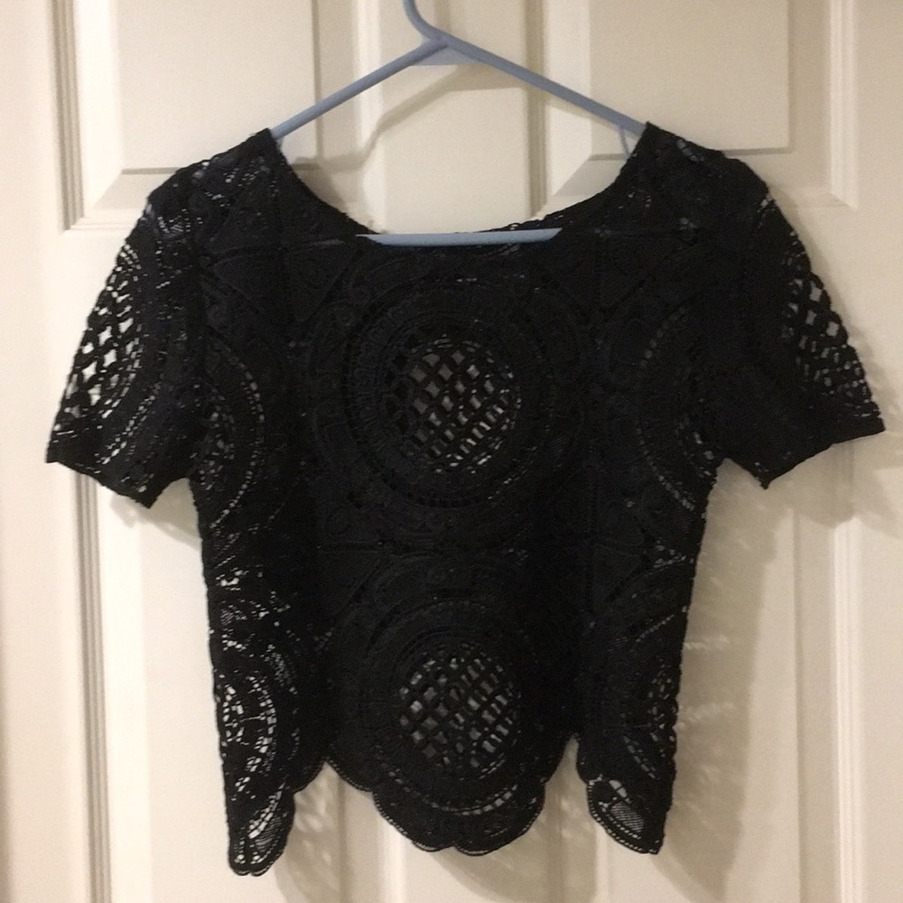 Black Lace Top